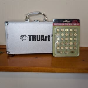 TRUArt Professional Electric Wood And metal vurning Pen Kit with Templates